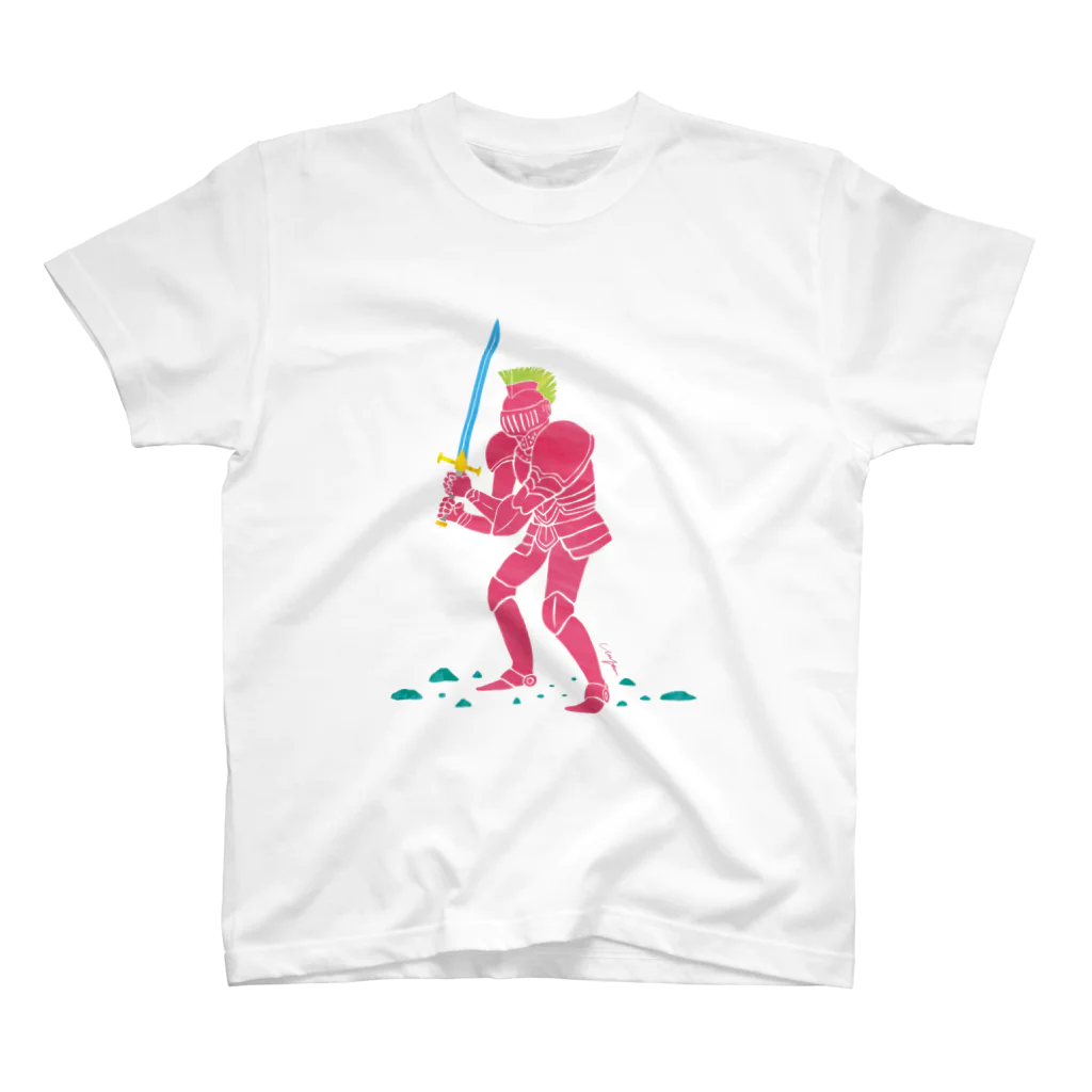 ペーパーモザイクの店のpink knight スタンダードTシャツ