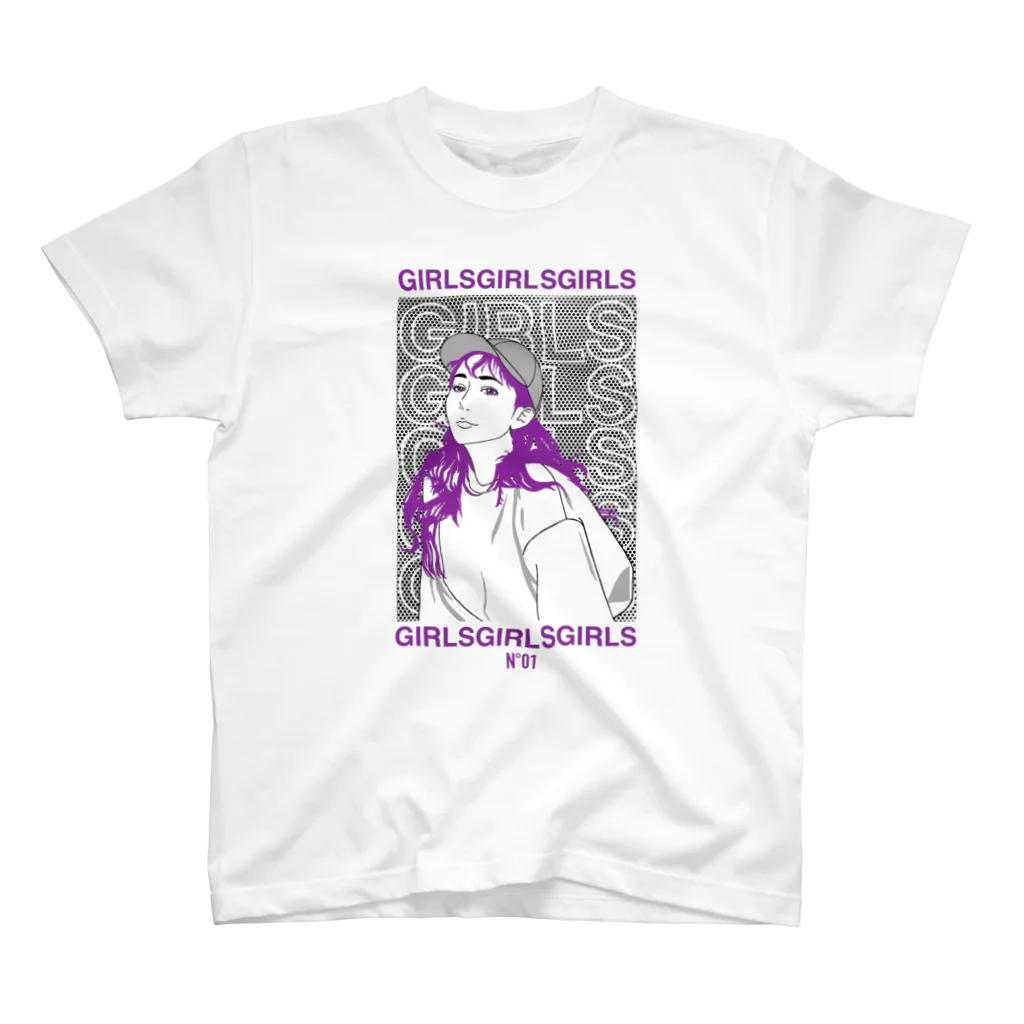 girlsgirlsgirlsのGirls Girls Girls N°01 type-B スタンダードTシャツ