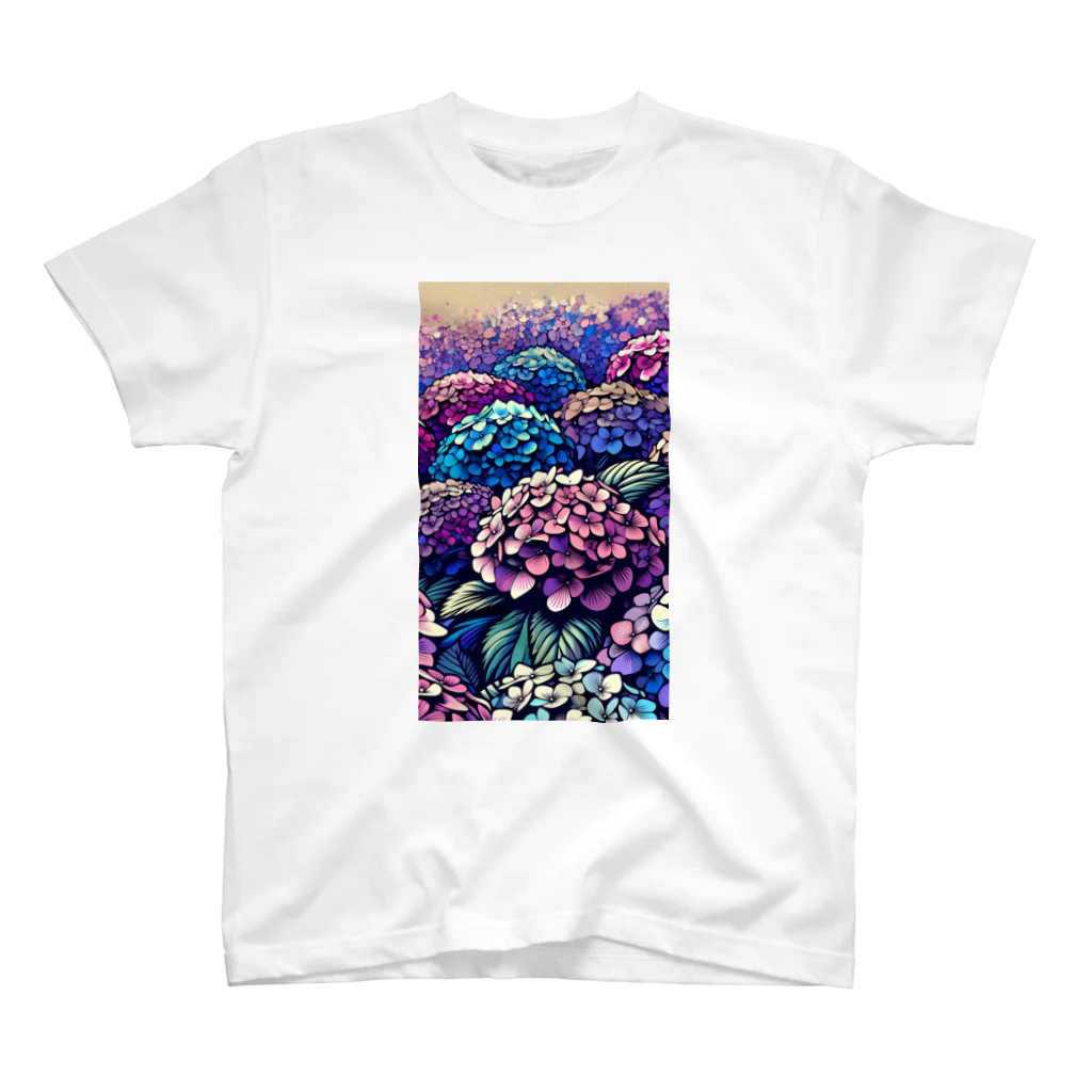 sukoyaの紫陽花の彩り Regular Fit T-Shirt