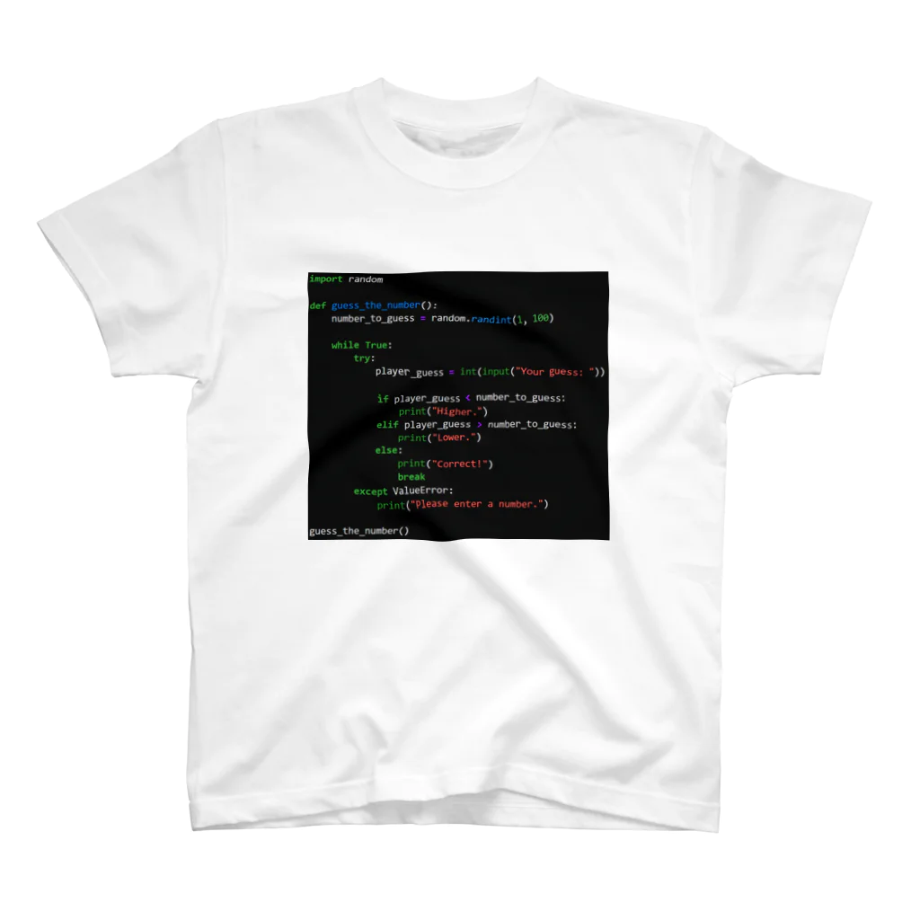 Todaiのプログラミングコード スタンダードTシャツ