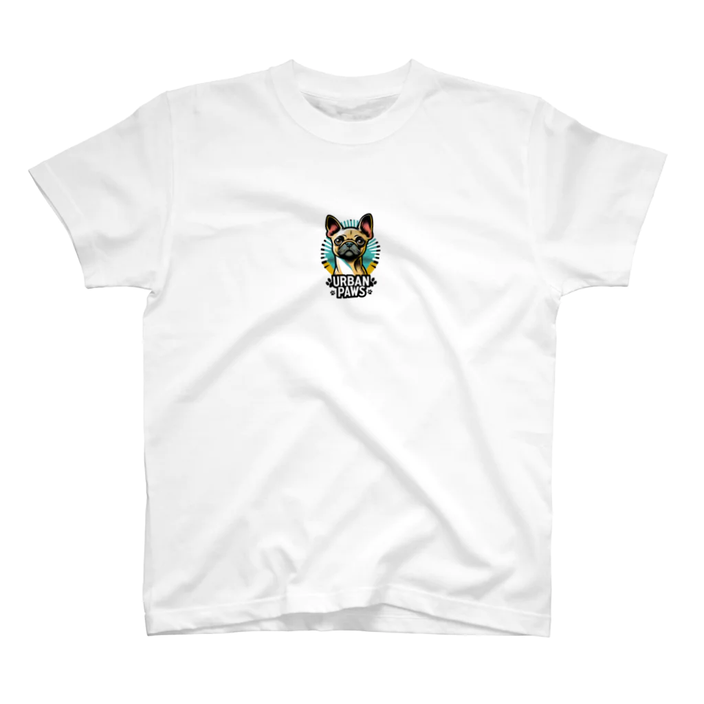 Urban pawsのパグチワワ「Urban paws 」 スタンダードTシャツ