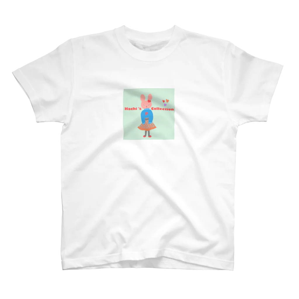 ハチのハチコレ「ピアノを習っているおしとやかな子」 スタンダードTシャツ