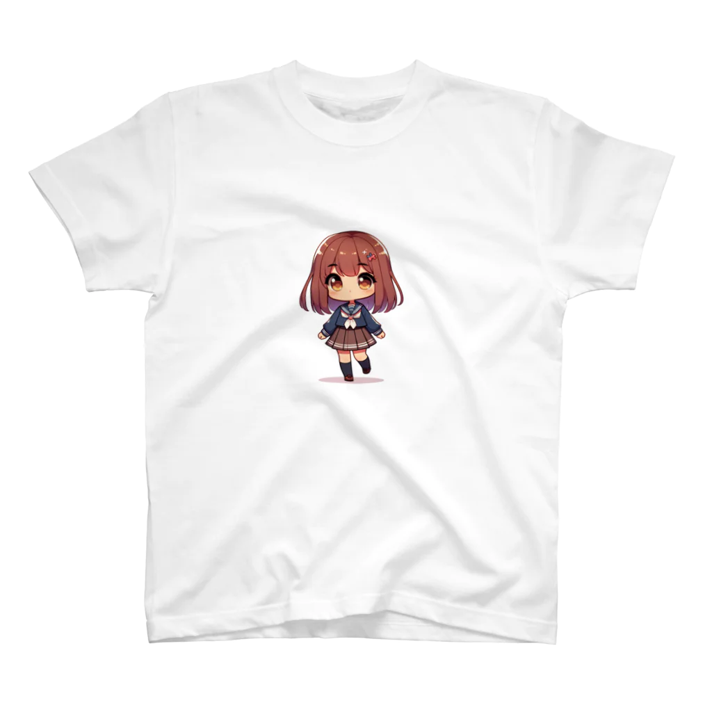 A-Intelligenceの可愛い制服の女の子シリーズ Regular Fit T-Shirt