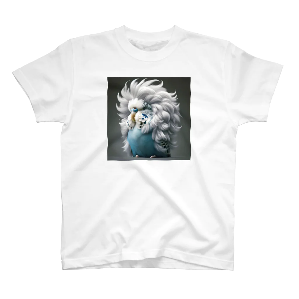 SHOP007のセキセイインコ✕ライオン スタンダードTシャツ