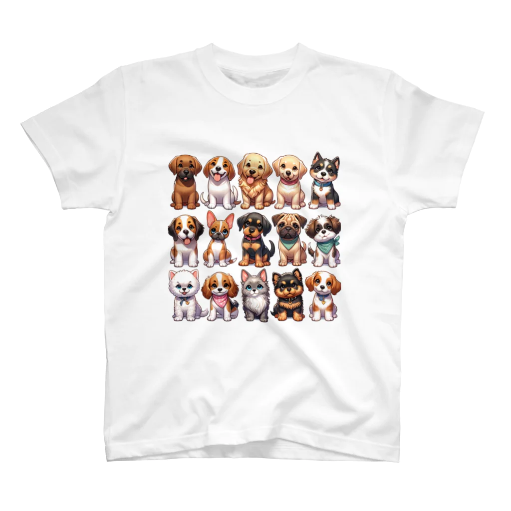 タマちゃんのいろんな可愛い犬 Regular Fit T-Shirt