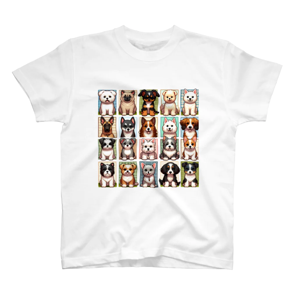 タマちゃんのいろいろな犬達1 スタンダードTシャツ