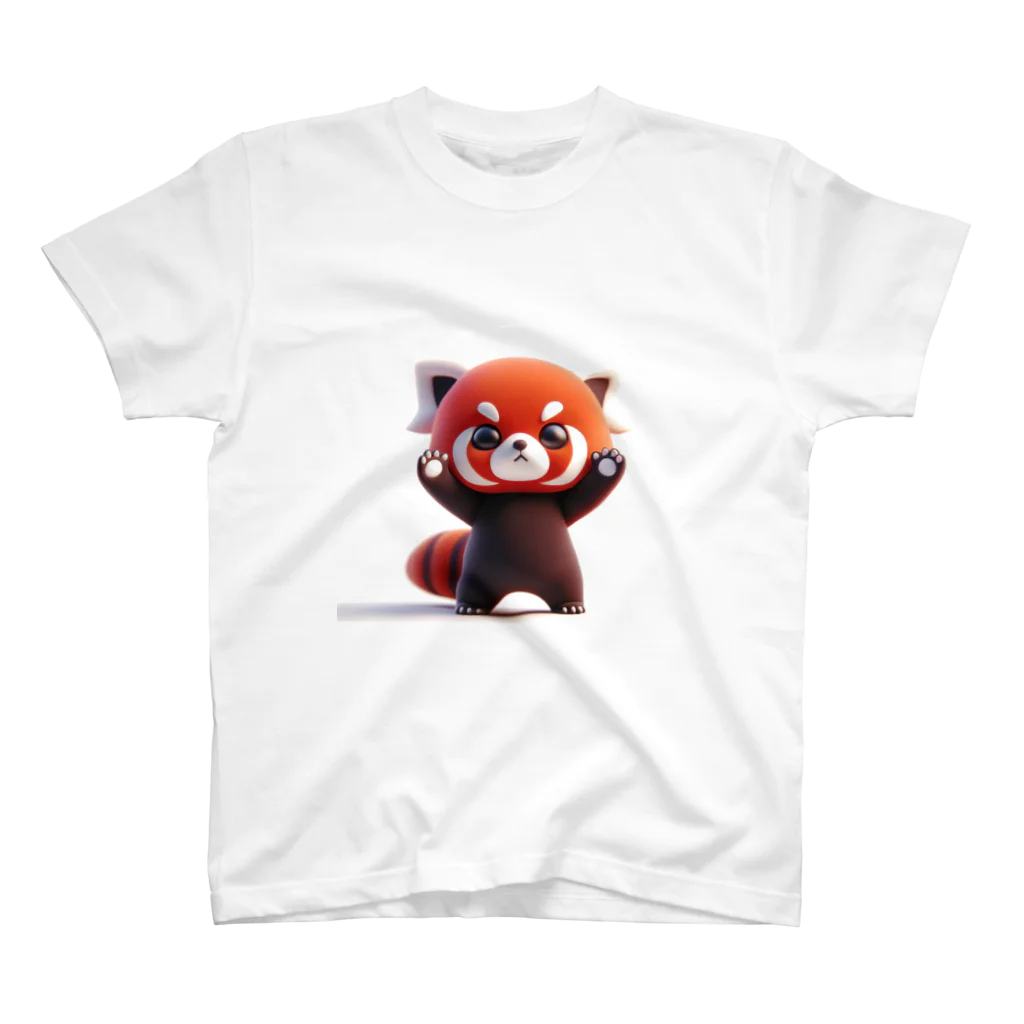 godo_dioの威嚇　レッサーパンダ Regular Fit T-Shirt