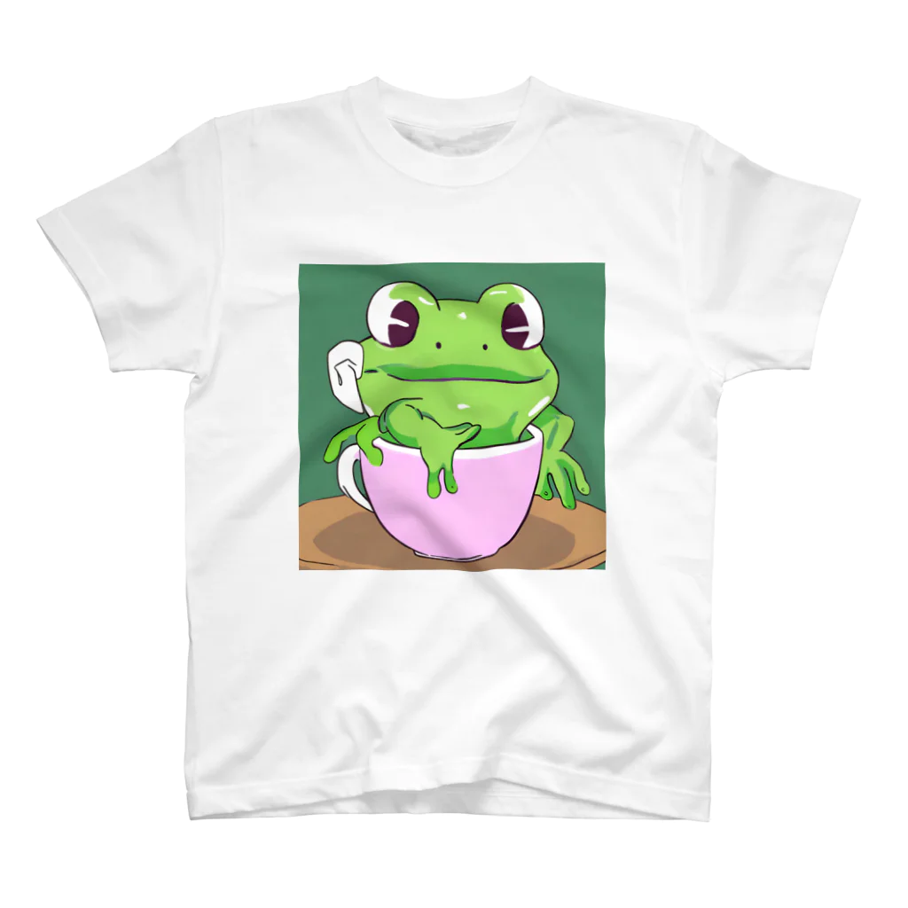Louvreのかわいい蛙くん Regular Fit T-Shirt
