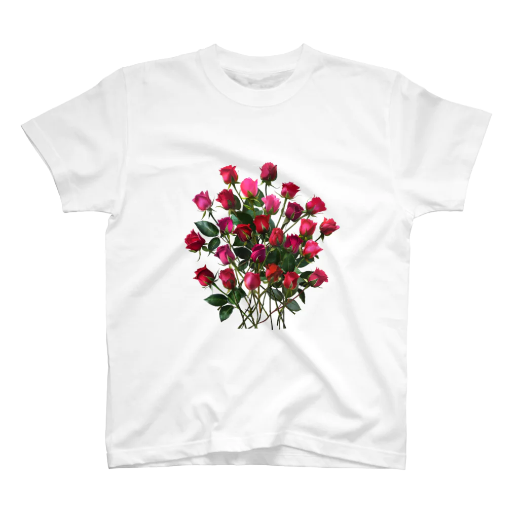 24_Redpink  visual calendarのRedpink 26 Roses スタンダードTシャツ