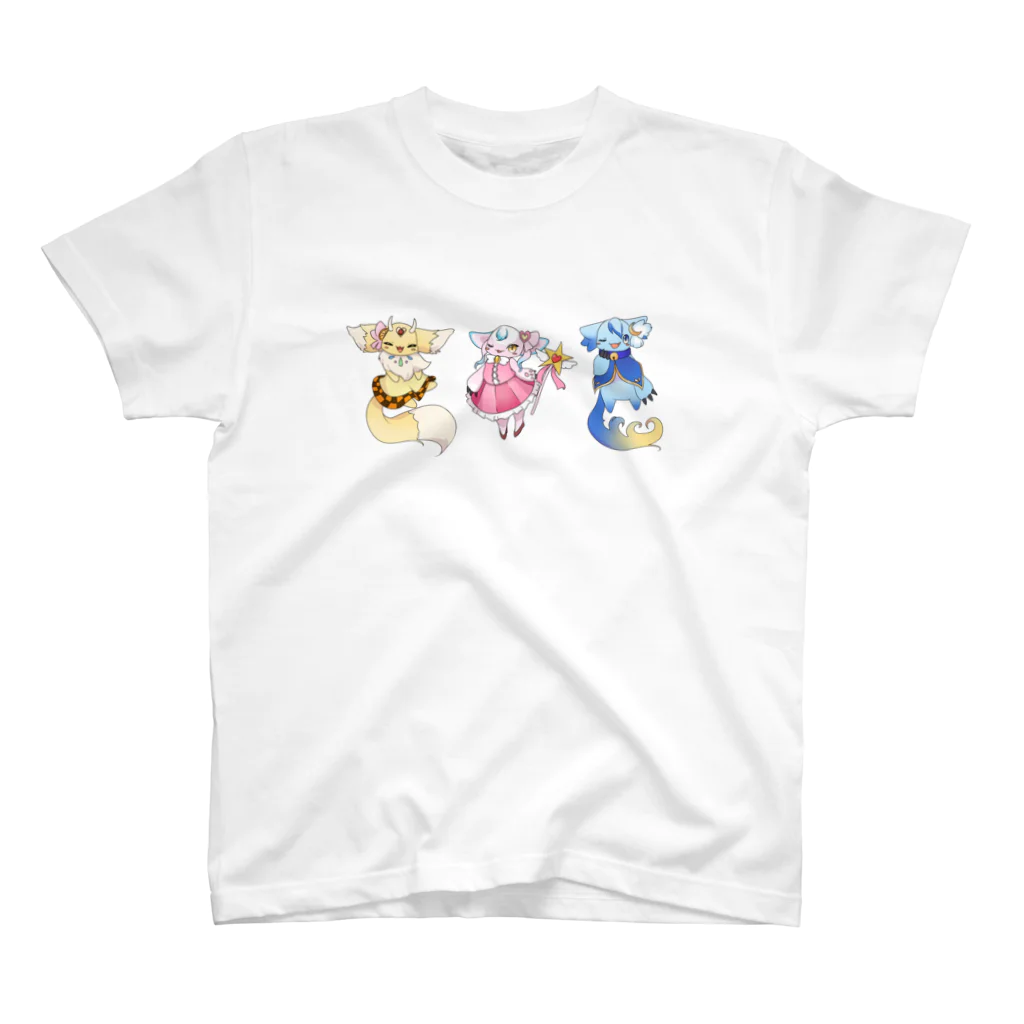 たたたえこ🫠の魔法生物ちゃん３人組 Regular Fit T-Shirt