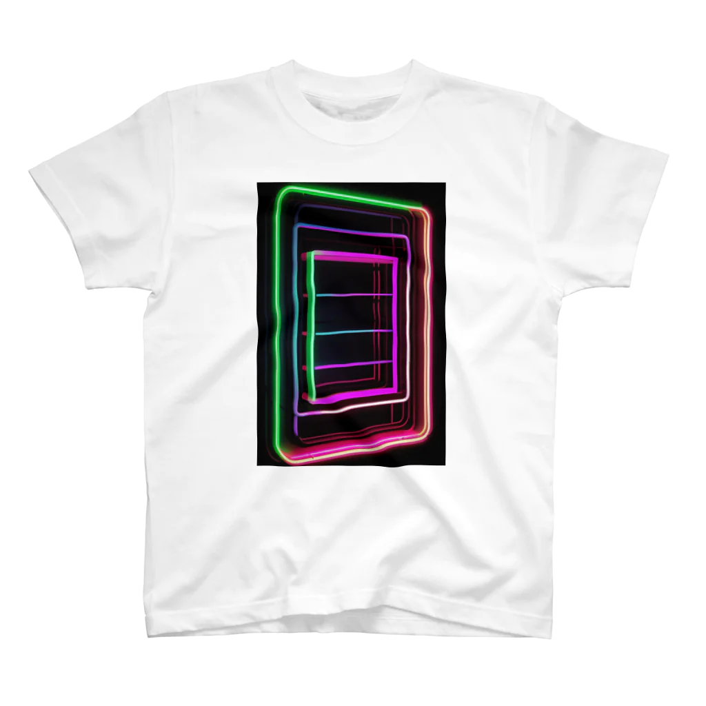 Association Against Mirroring SelfiesのAbstract_Neonsign スタンダードTシャツ