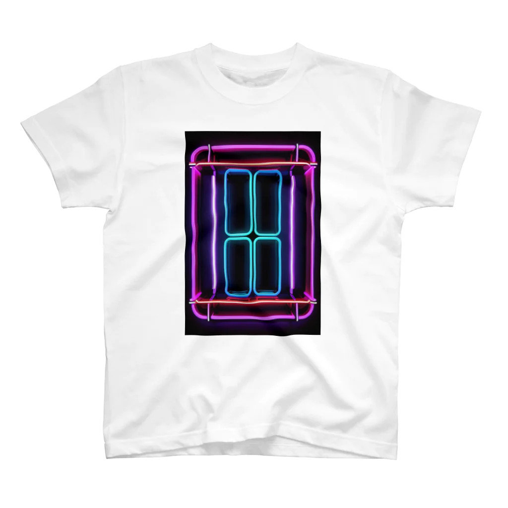 Association Against Mirroring SelfiesのAbstract_Neonsign03 Regular Fit T-Shirt