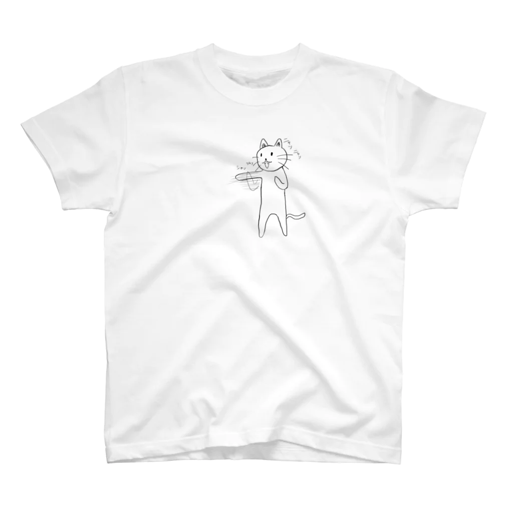 Kamo's kitchenのボクサー猫 Regular Fit T-Shirt