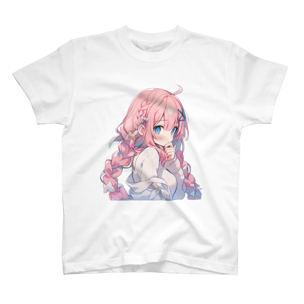 KAMIBUKROのかわいい女の子 スタンダードTシャツ