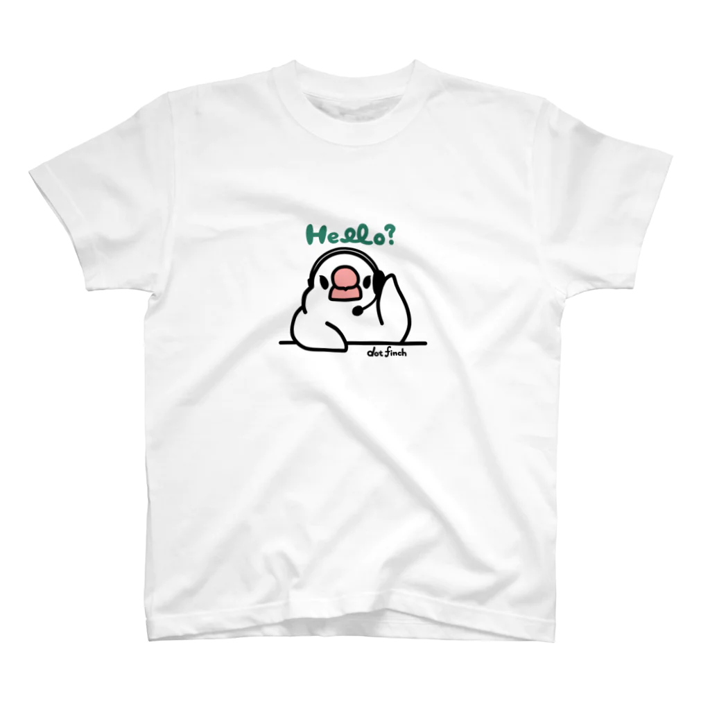 dot finchのコールセンター文鳥 スタンダードTシャツ