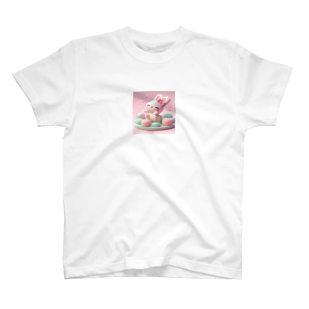 星パンダショップのほわほわマカロンうさぎ Regular Fit T-Shirt