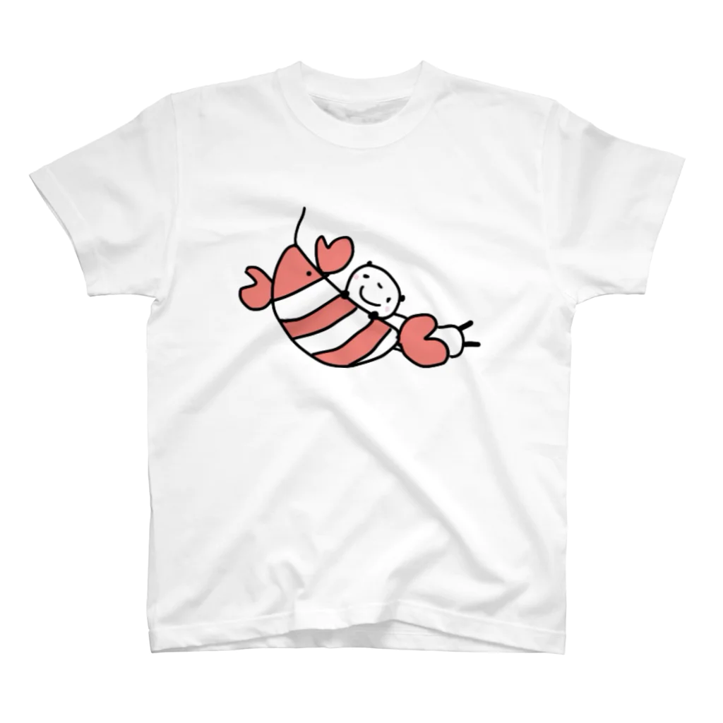 KYONSMILEのエビちゃんとぱんだ君 Regular Fit T-Shirt