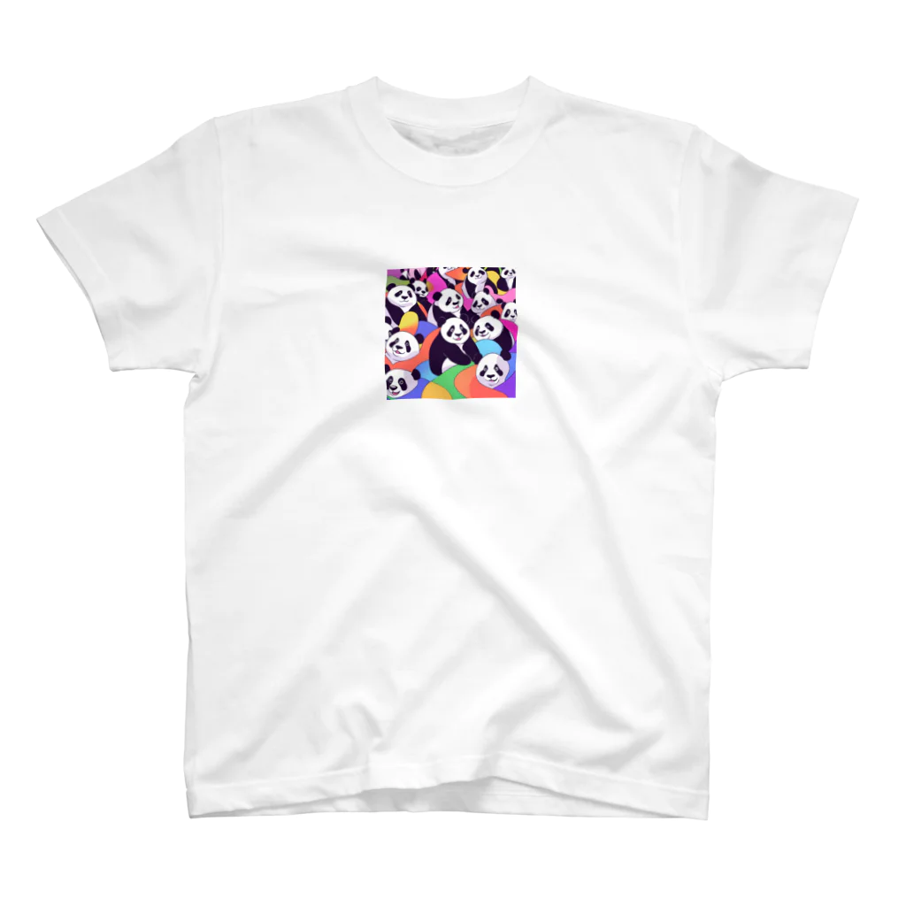 カラフルパンダズのカラフルパンダ大集合！ スタンダードTシャツ