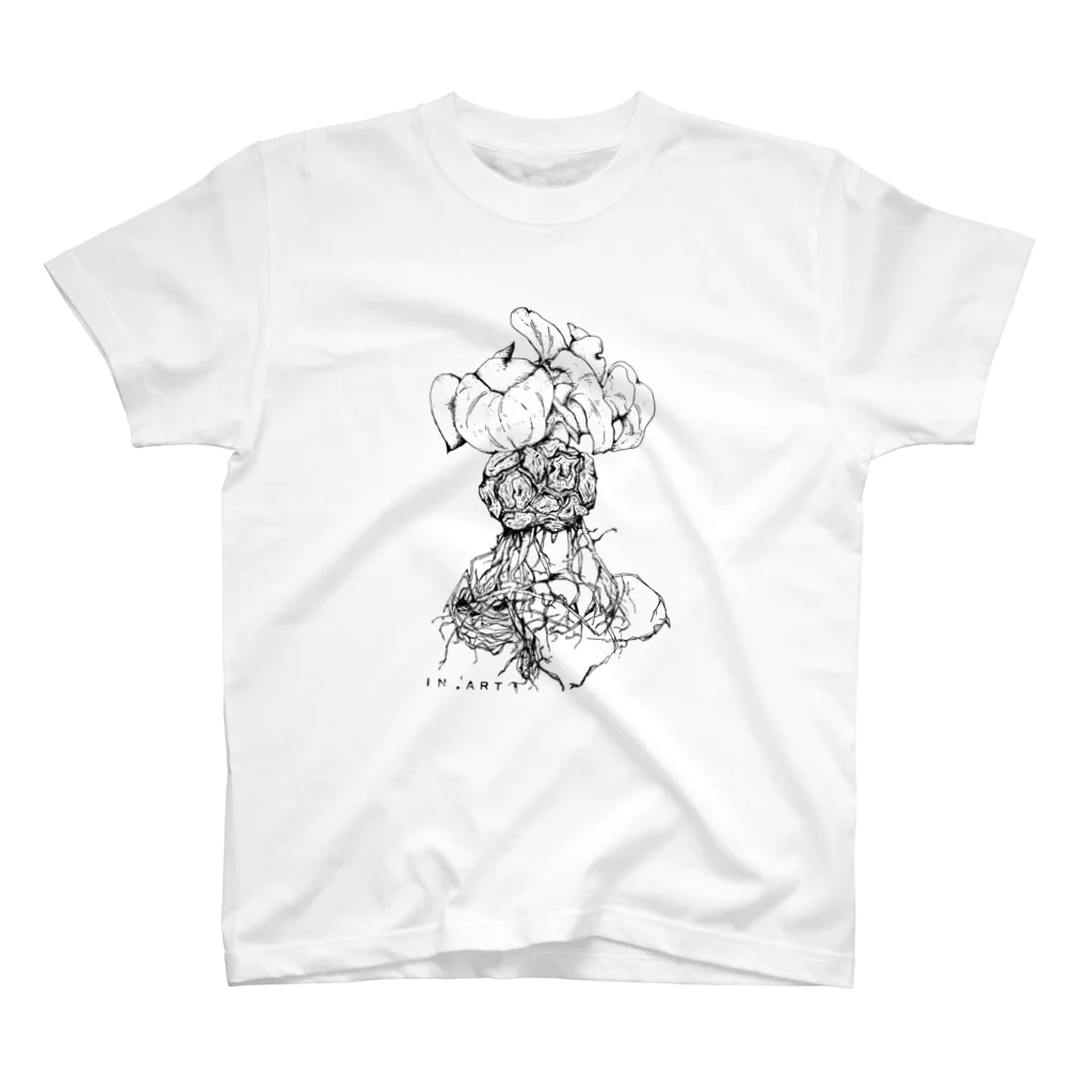 Ari のelephantipes(亀甲竜) ボタニカルアート（植物） スタンダードTシャツ