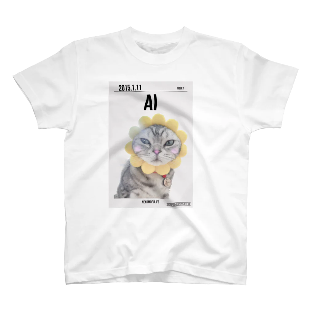 ねこもふ生活のねこもふ家のあいちゃん Regular Fit T-Shirt