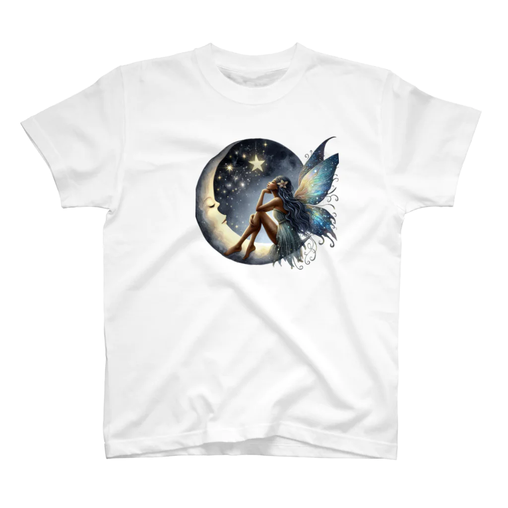風光と妖精の月　星　妖精 1 Regular Fit T-Shirt