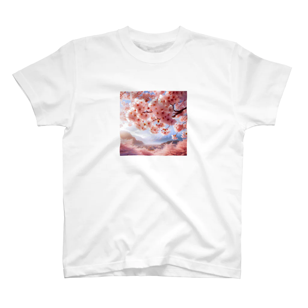 終わらない夢🌈の美しい桜🌸 スタンダードTシャツ