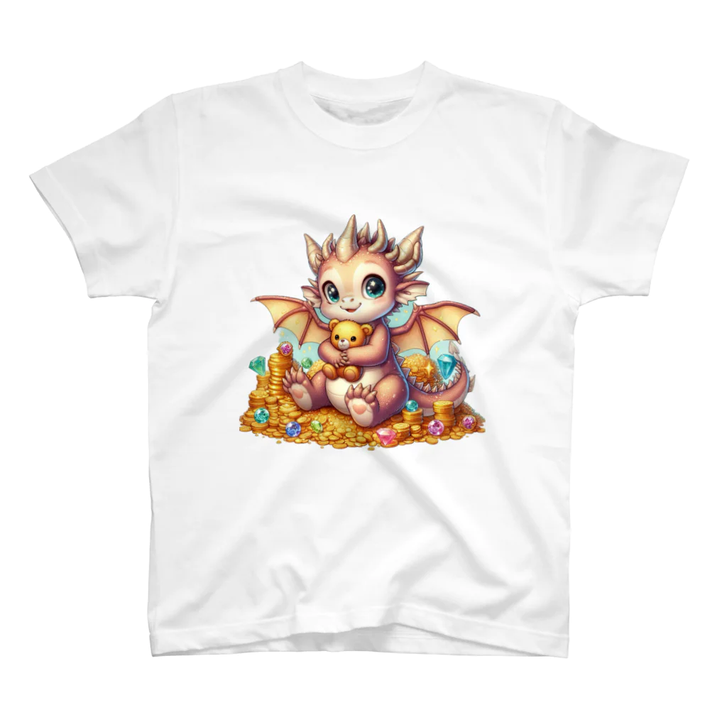 ピクセルパレットの可愛い龍4 スタンダードTシャツ