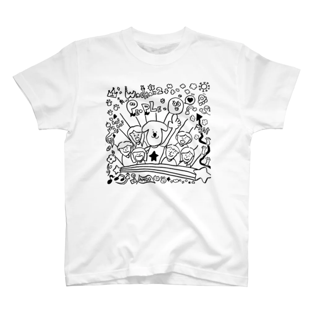 D@アプリ開発のわちゃわちゃグッズ_vol.1 白下地 Regular Fit T-Shirt