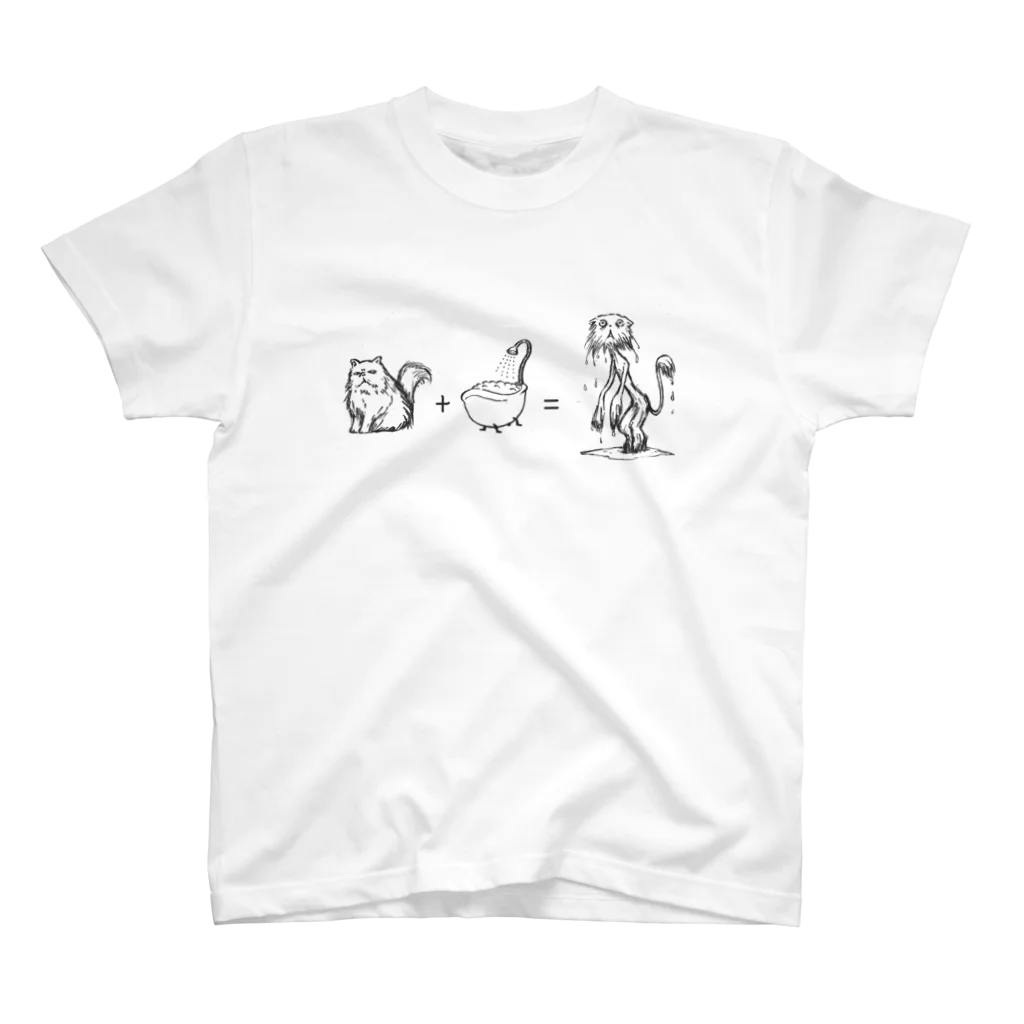 ponsukeの猫キレイきれい スタンダードTシャツ