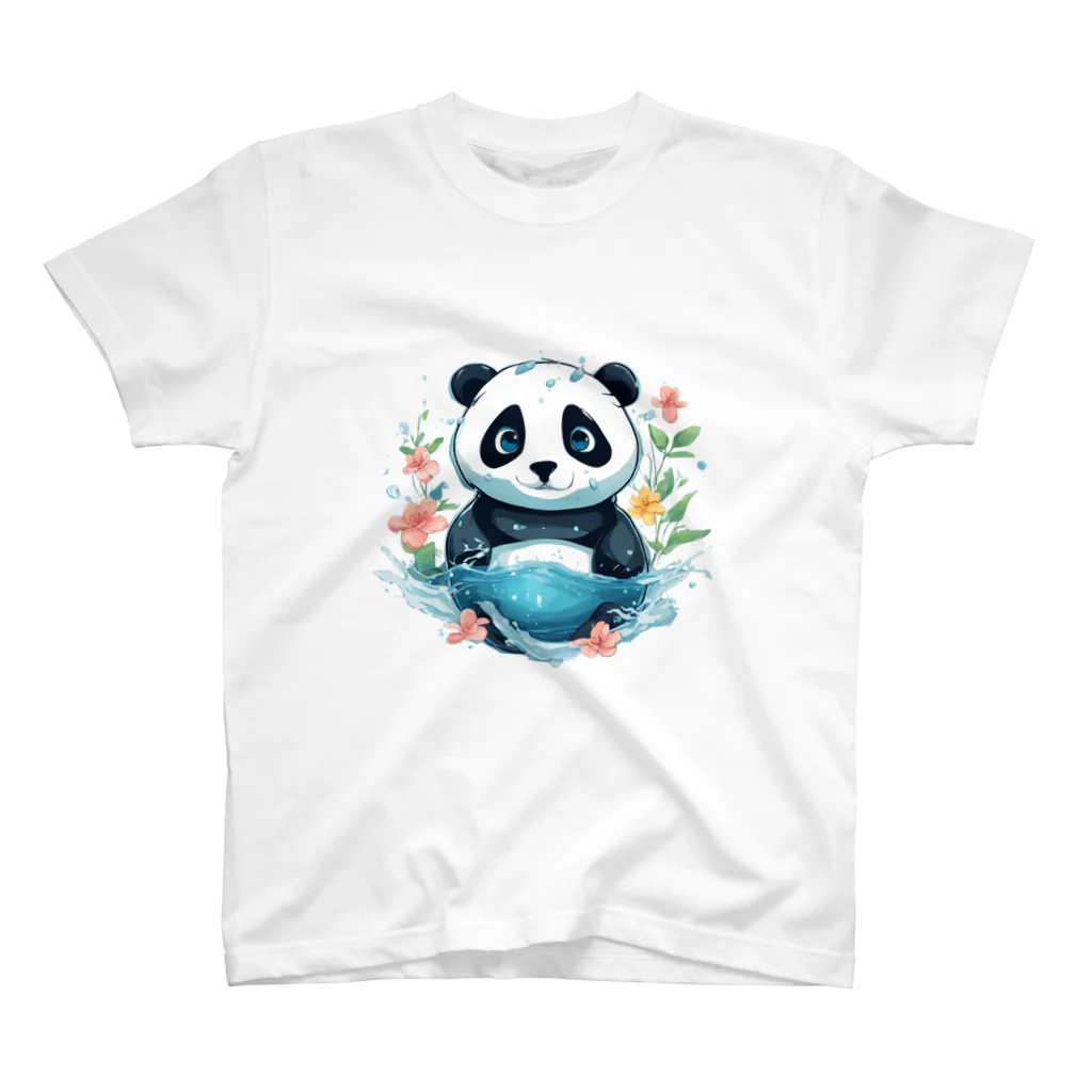 waterpandaの水中のパンダ スタンダードTシャツ