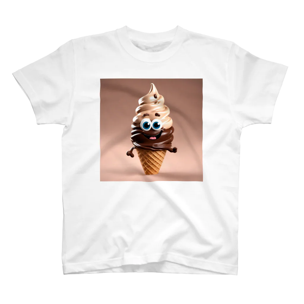 mogmogokawaryのチョコソフトくん スタンダードTシャツ