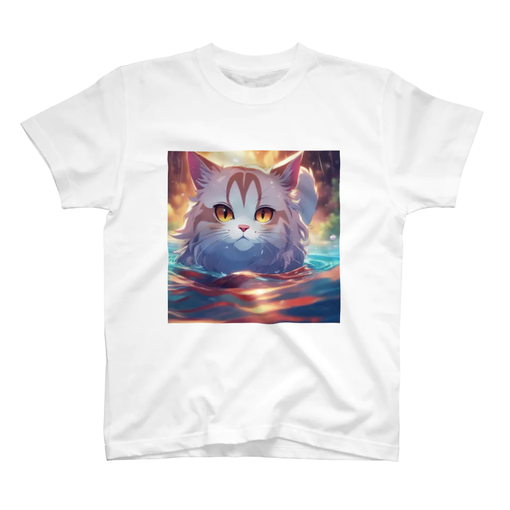 raimskの泳ぐ猫 Regular Fit T-Shirt