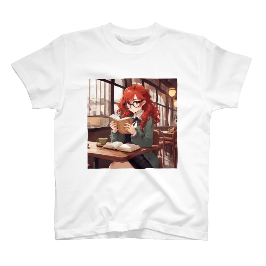 プリンゴブリンの赤毛の読書メガネさん Regular Fit T-Shirt