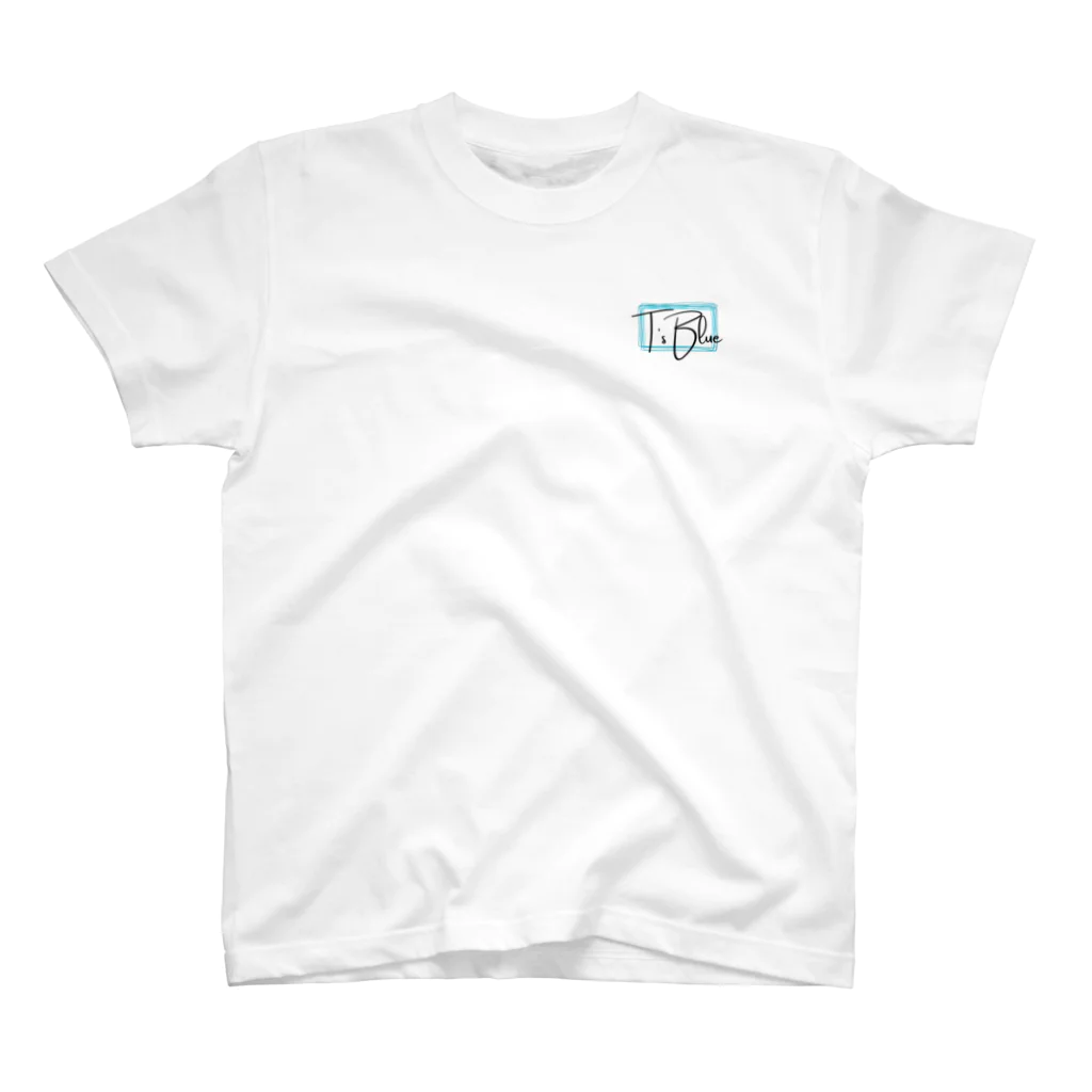 T'sBlueのT'sBlueロゴＴシャツ Regular Fit T-Shirt