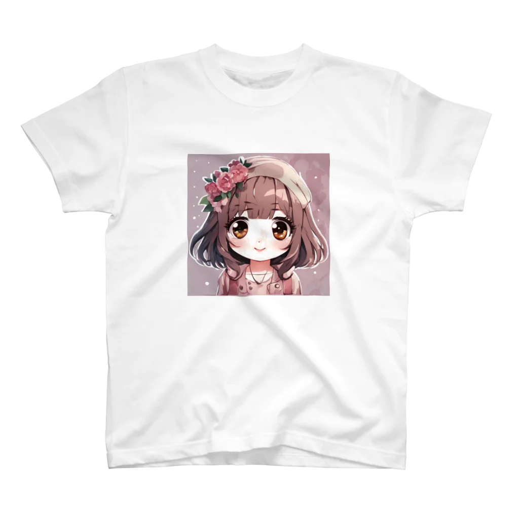 mikukiのかわいい女の子 Regular Fit T-Shirt