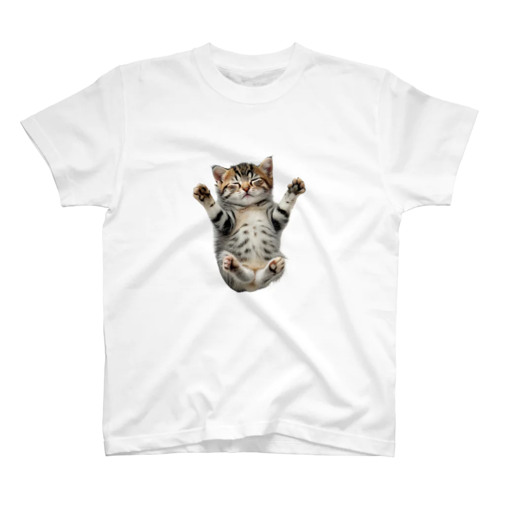 LAKIの仰向けネコの至福の眠り Regular Fit T-Shirt