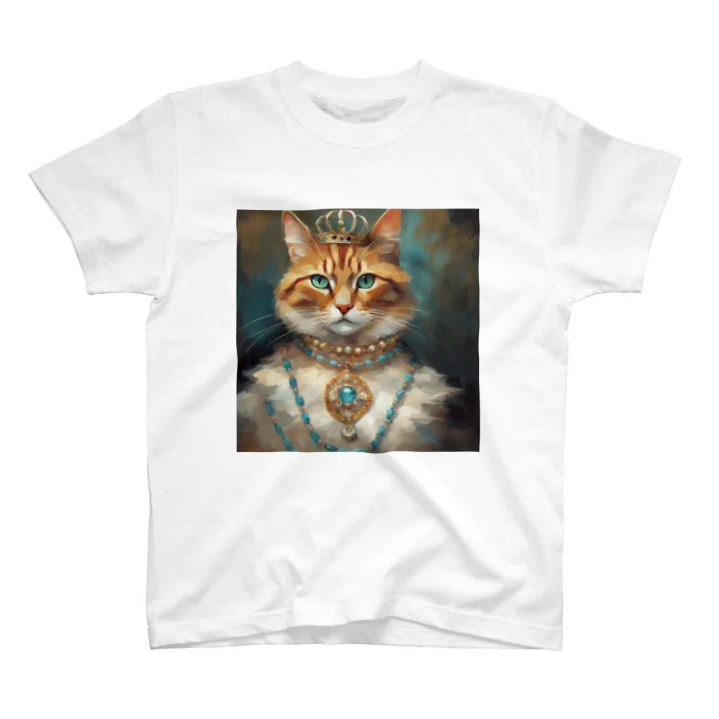 esmeralda64のパライバトルマリンの瞳の猫 Regular Fit T-Shirt