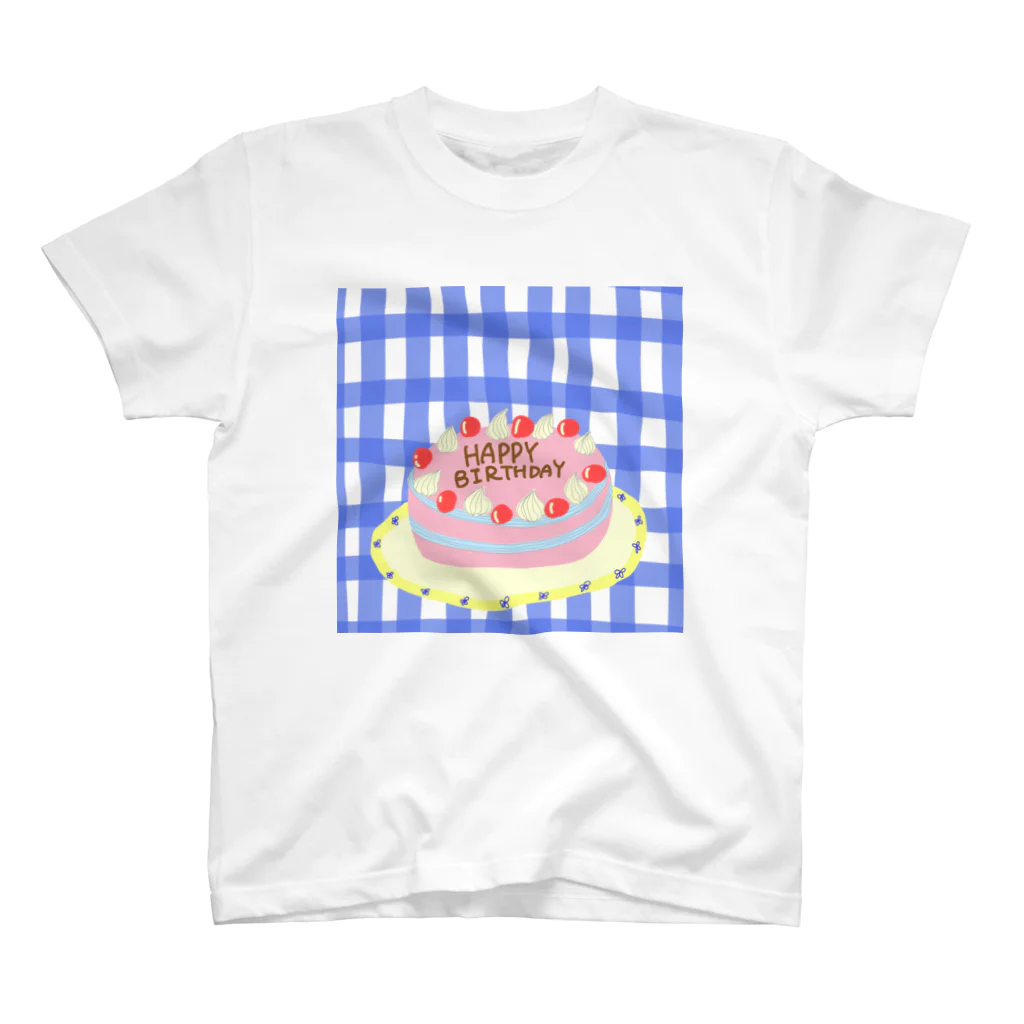 借りてきたアルパカのいつでもバースデー💙🤍 スタンダードTシャツ