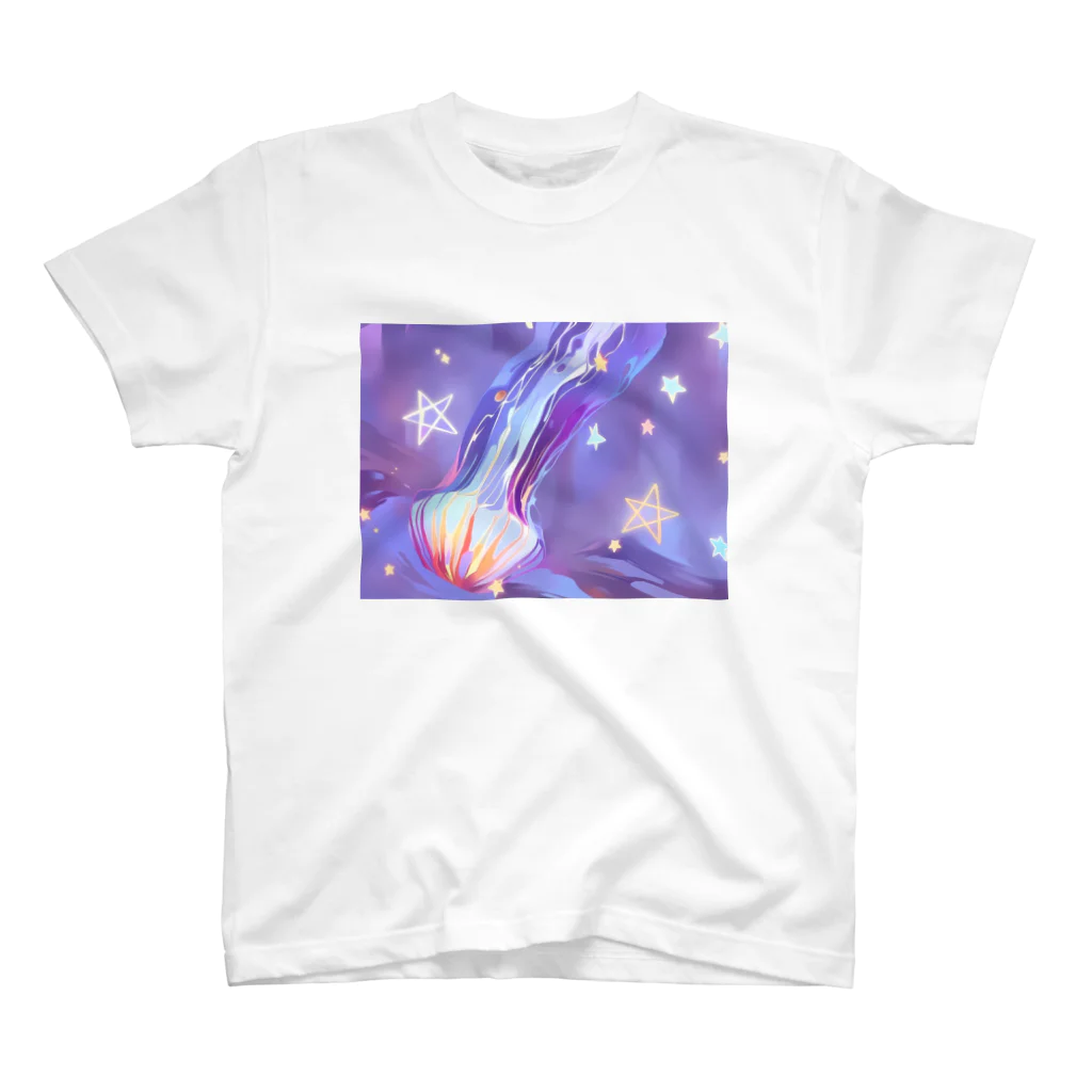 Matsutake3の流れ星クラゲ スタンダードTシャツ