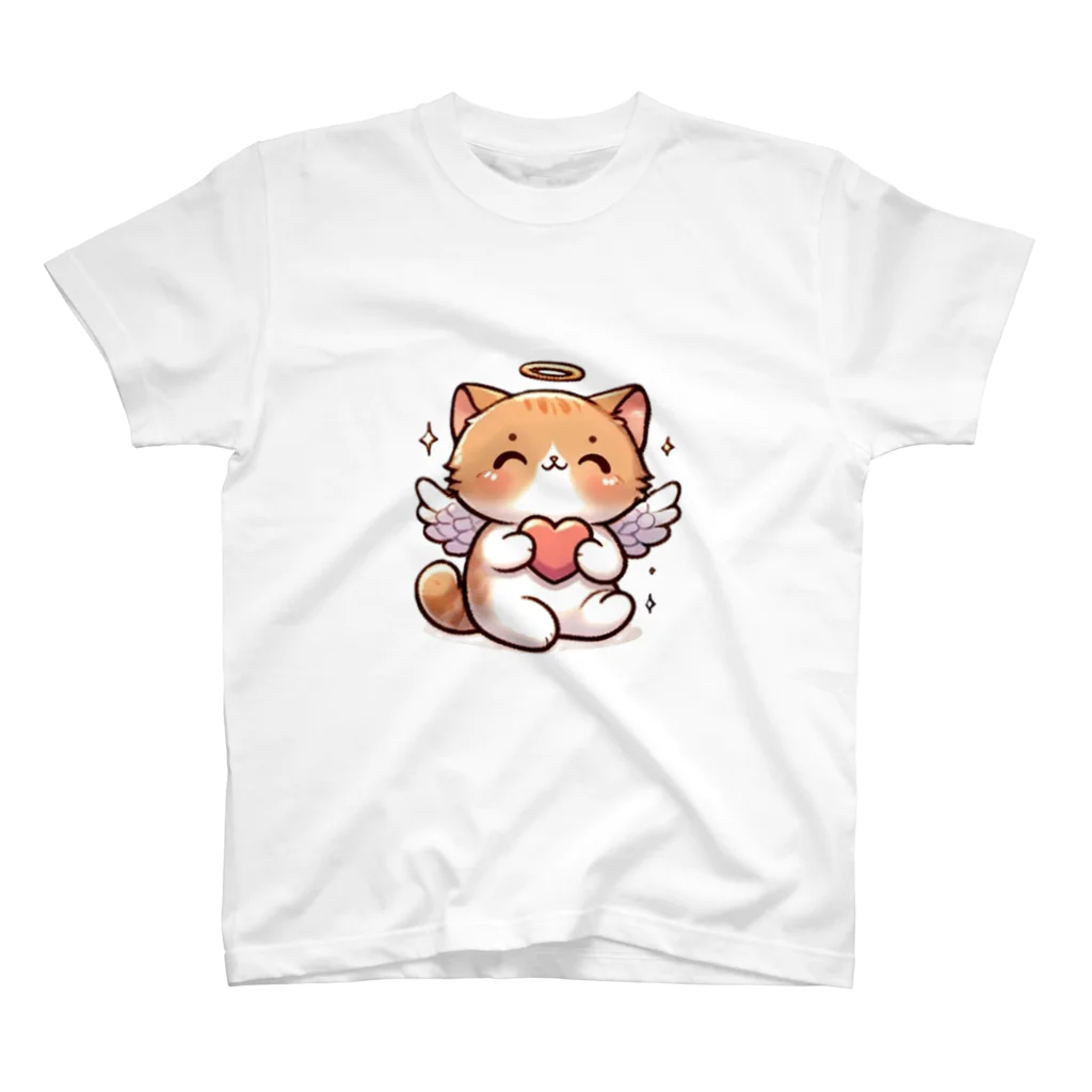 Rapport_yukikaの＊猫ちゃん天使＊ハート スタンダードTシャツ