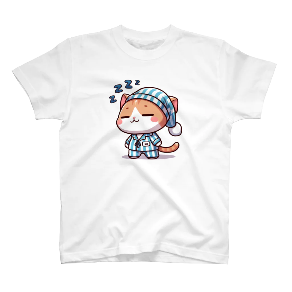 ねこてぃーしゃつ特集のかいてんきゅうぎょうねこ Regular Fit T-Shirt