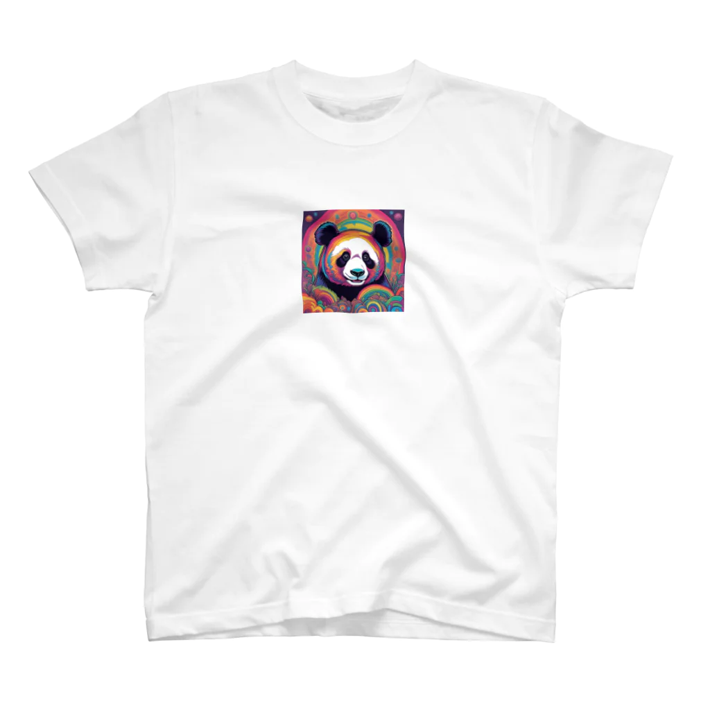 にんふぁの大冒険のカラフルパンダ🐼 スタンダードTシャツ