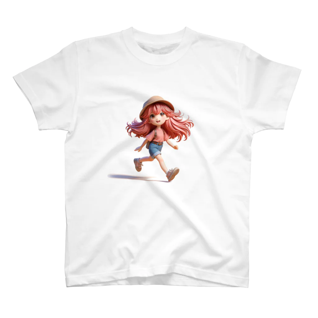 music_japanの一緒に冒険する明るく可愛い少女！ Regular Fit T-Shirt