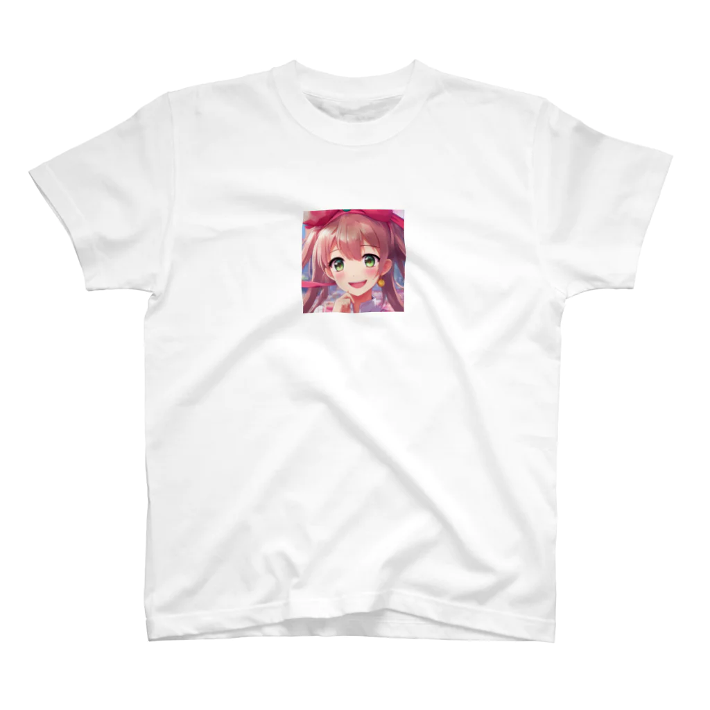 asanonnのリボン付きヘッドバンドな女の子 Regular Fit T-Shirt