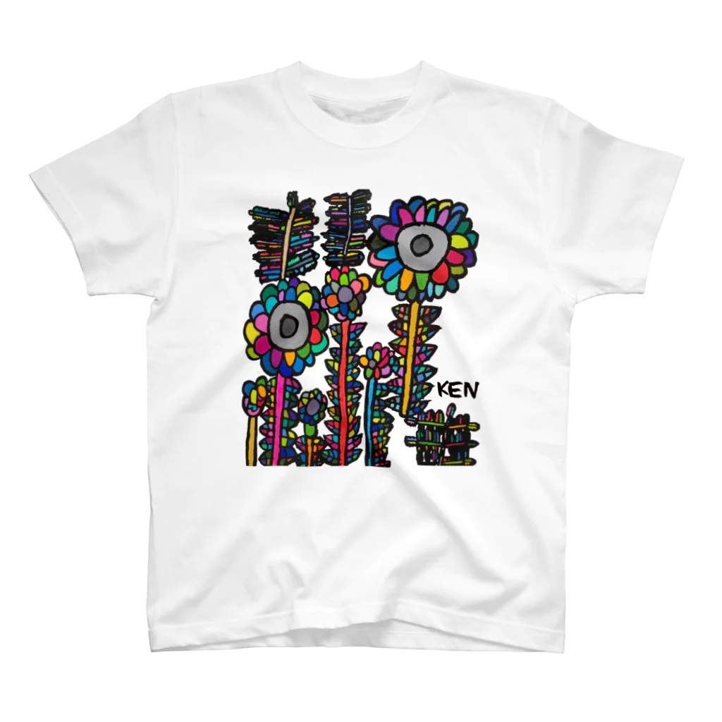 artman galleryのいくたけん『ひまわり2日目』 Regular Fit T-Shirt