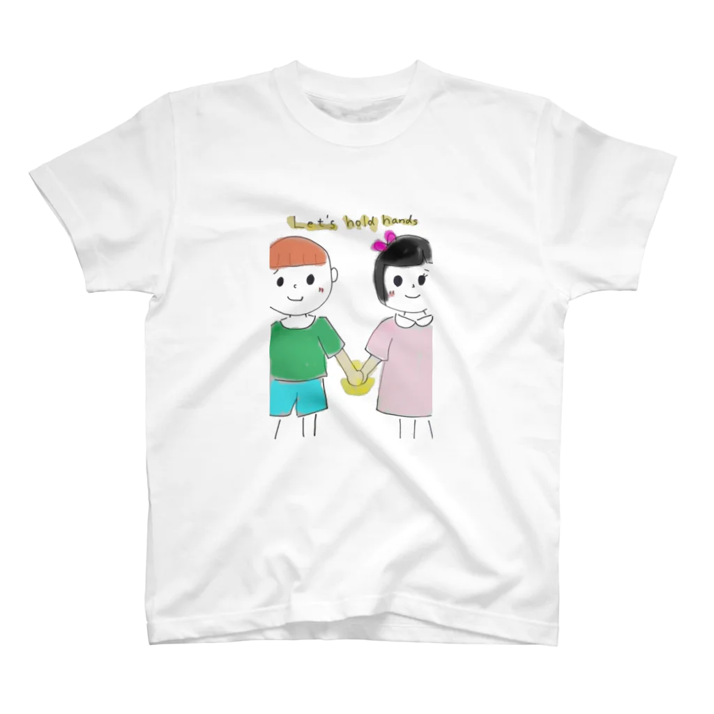 pearldancesのHold hands!! Regular Fit T-Shirt