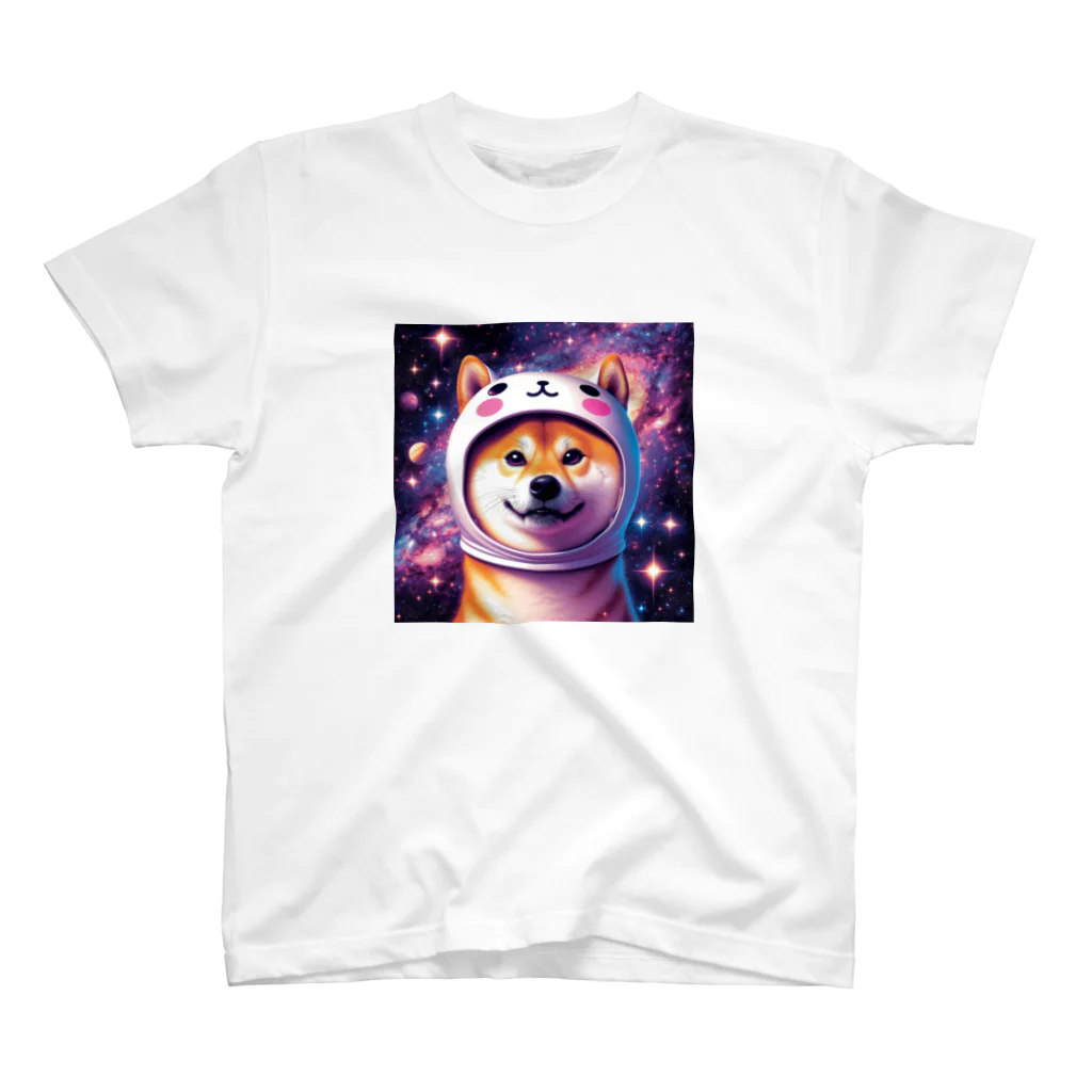 宇宙猫ファクトリーの宇宙犬グッズ 2号 Regular Fit T-Shirt