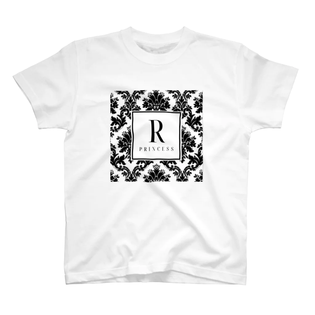 ROYAL Princessのダマスク柄シリーズ（白） スタンダードTシャツ