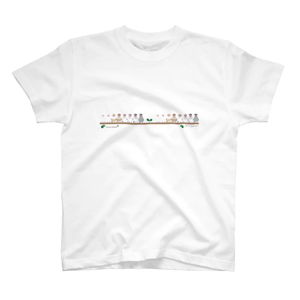 Happy birdsの横ならび ブンチョ Regular Fit T-Shirt