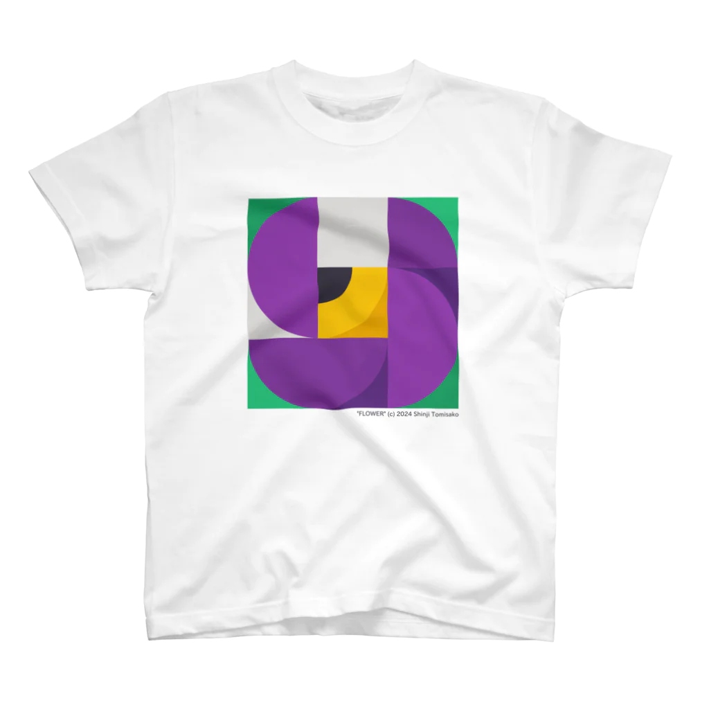 MFSFの"Flower" y-purple スタンダードTシャツ